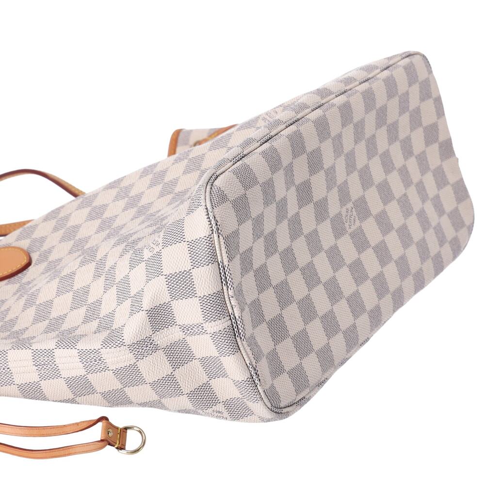 Louis Vuitton Neverfull MM Damier Azur Tote Bag N41361 Canvas - Picture 4 of 9